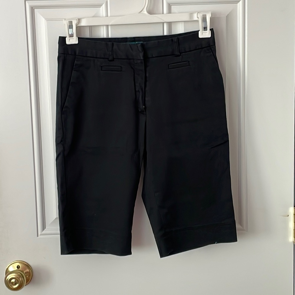Black Bermuda shorts